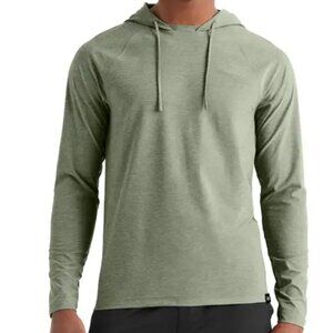 Rhone Reign Performance Hoodie, Midweight, Size Large Olivine (Green)
